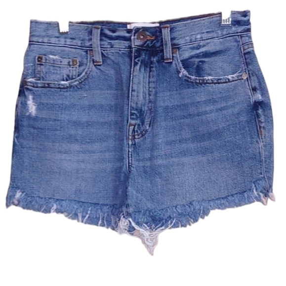 Pistola Distressed Ladies Cut Off  Shorts Size 27 Belt Loops - Picture 2 of 9